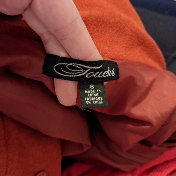 Trapeze shape wool coat - Picture 5 of 5